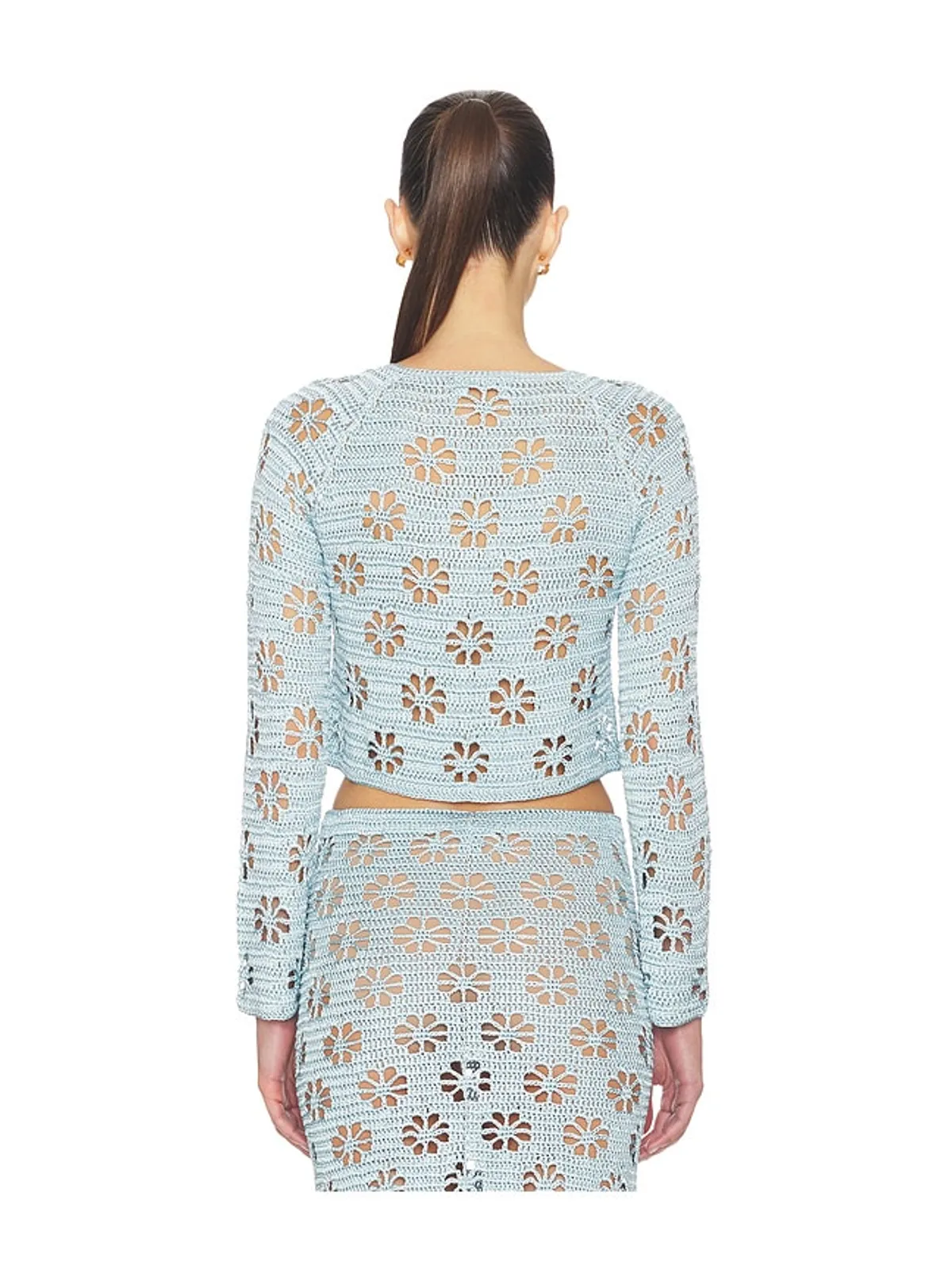 Calle Del Mar FLORAL CROCHET セーター - 画像3