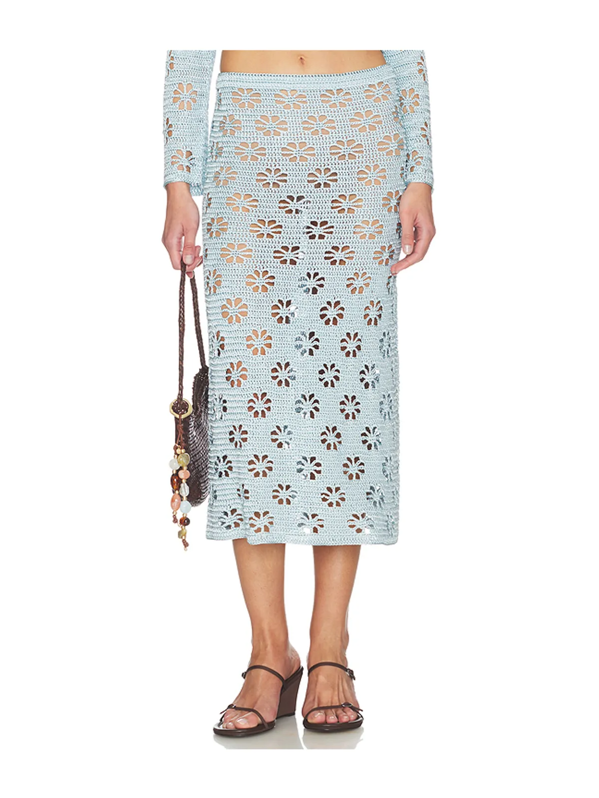 Calle Del Mar FLORAL CROCHET スカート - 画像1