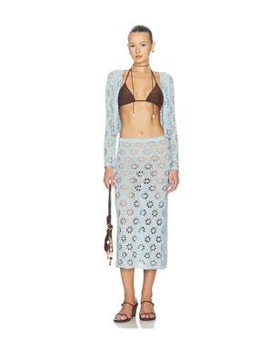 Calle Del Mar FLORAL CROCHET スカート - サムネイル5