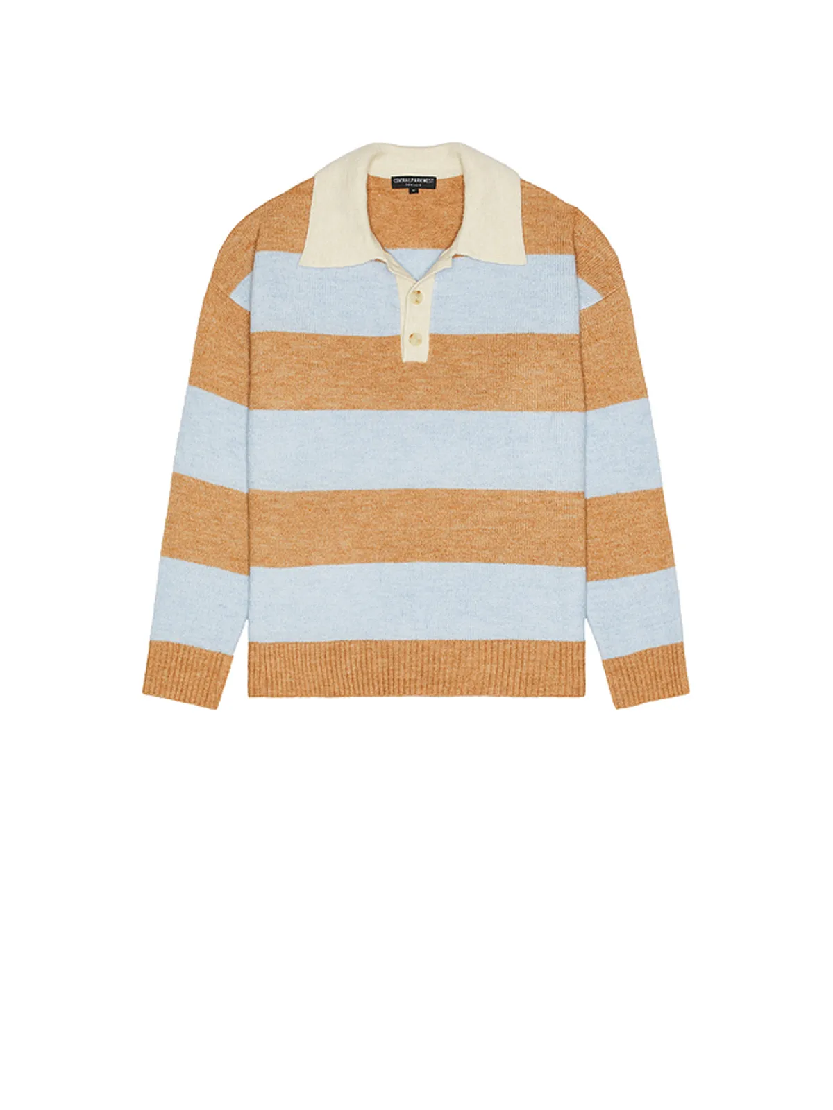 Central Park West セーター - Baby Blue,Beige. - 画像1