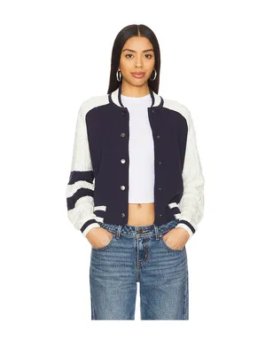 Central Park West CABLE SLEEVE KNIT ボンバー - サムネイル1