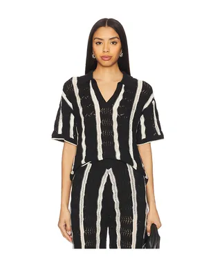 Central Park West NOVELTY STITCH POLO トップ - サムネイル1
