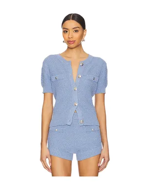 Central Park West SEED STITCH SHORT SLEEVE カーディガン - サムネイル1