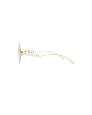 Chloe CHLO? ICONIC サングラス - Metallic Gold,Rose. - サムネイル3
