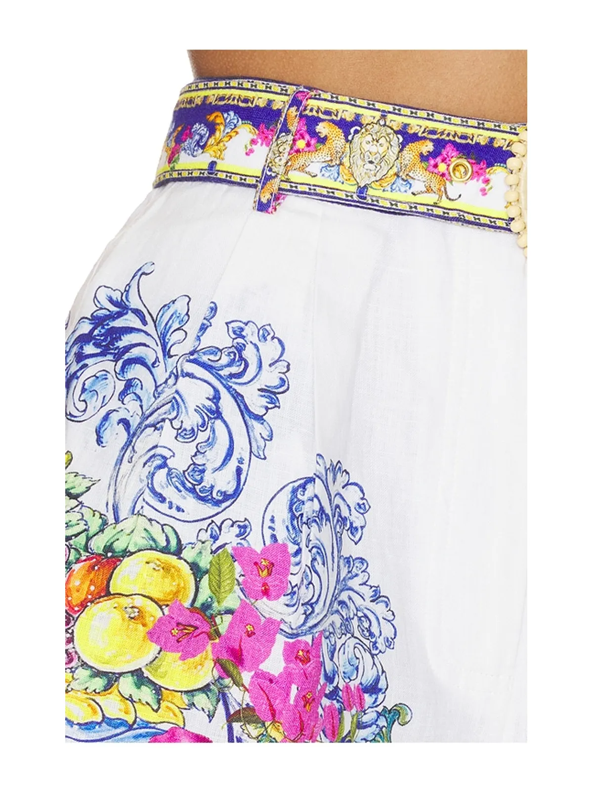 Camilla SHORT ショートパンツ - White,Royal. - 画像6