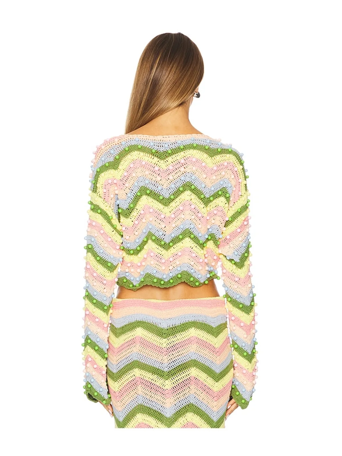 CeliaB 長袖トップ - Pink,Yellow,Green. - 画像3