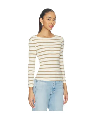 Citizens of Humanity BOAT Tシャツ - Cream,Brown. - サムネイル2