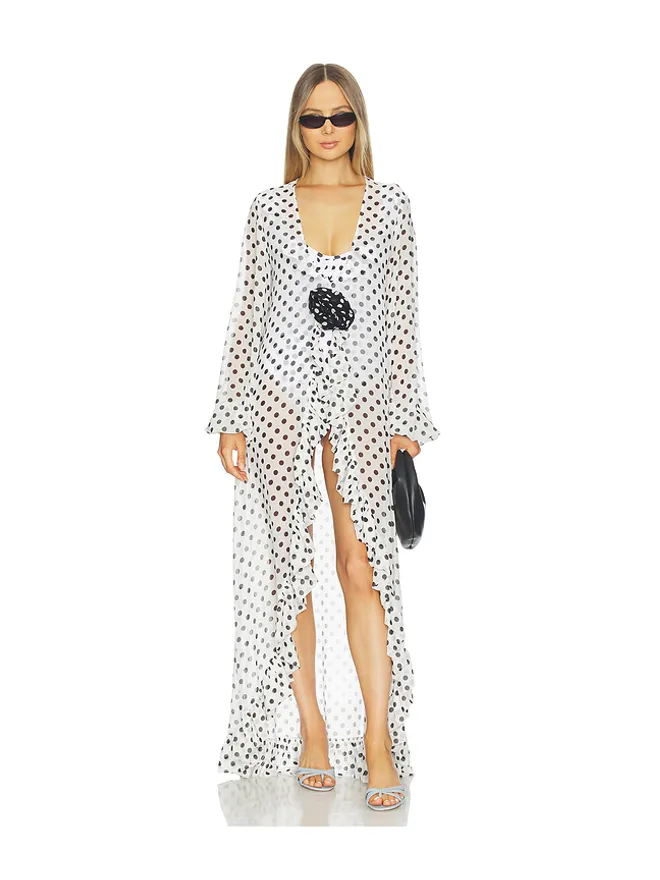 CAROLINE CONSTAS CAROLINE CONSTAS CHARLOTTE スイム - Ivory,Black.の商品画像