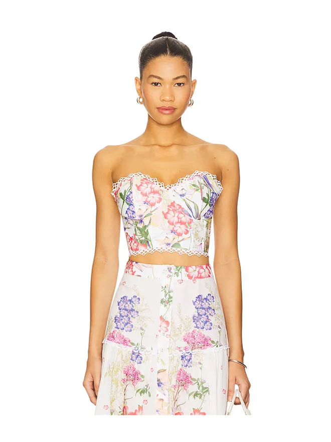 Charo Ruiz Ibiza Charo Ruiz Ibiza BIO ストラップレストップ - Ivory,Pink.の商品画像