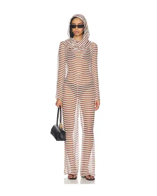 Cult Gaia LAKELYN カバーアップ - Brown,White. - サムネイル1
