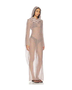 Cult Gaia LAKELYN カバーアップ - Brown,White. - サムネイル3