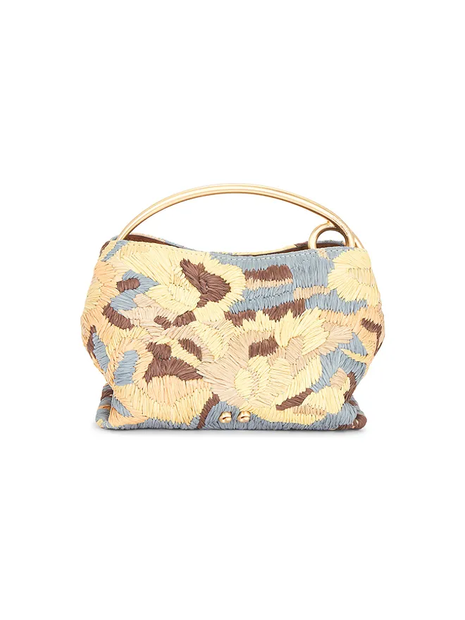 Cult Gaia Cult Gaia LALLI トップハンドルバッグ - Baby Blue,Beige.の商品画像
