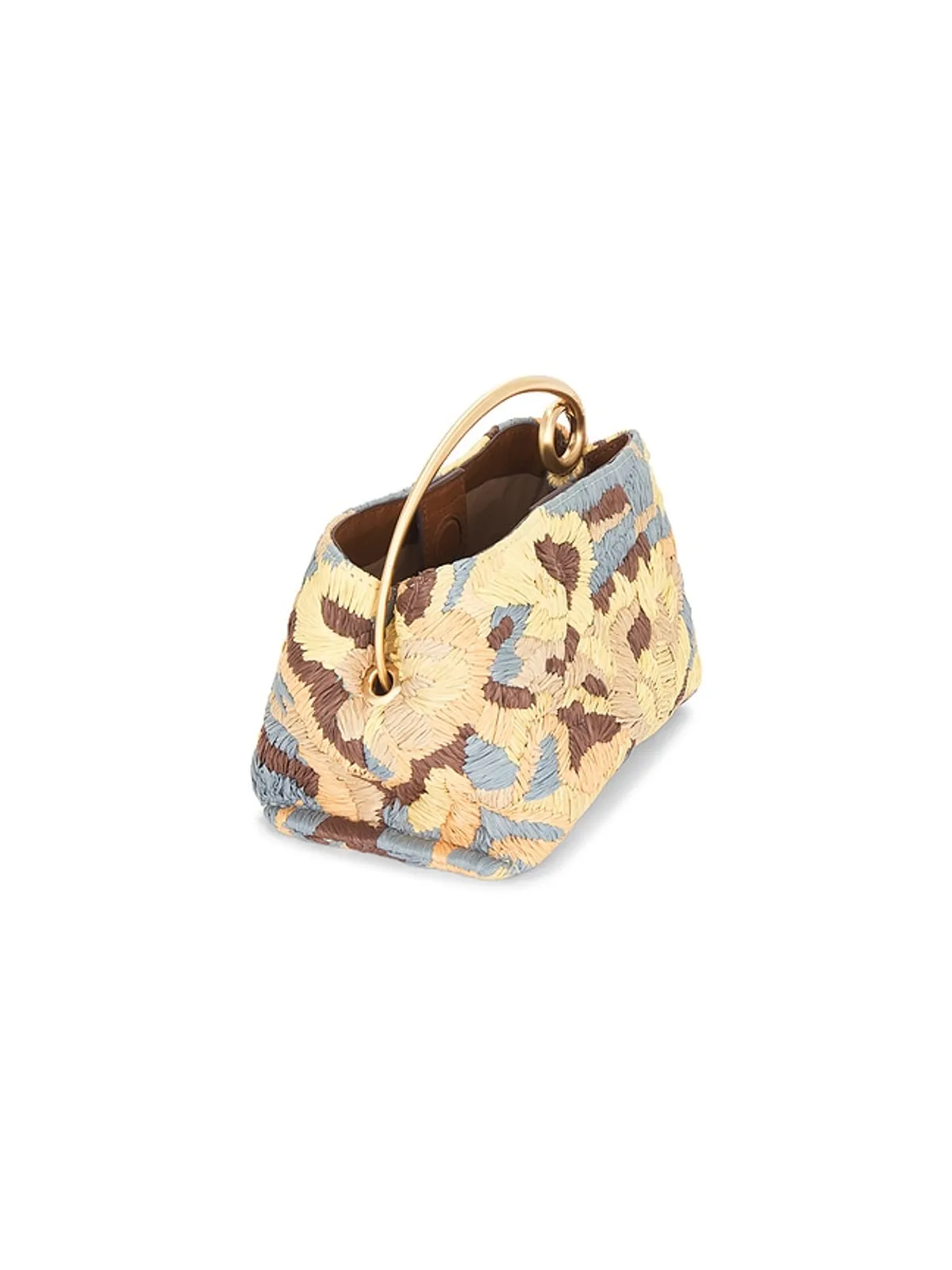 Cult Gaia LALLI トップハンドルバッグ - Baby Blue,Beige. - 画像4