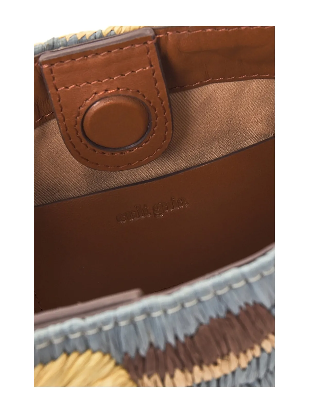 Cult Gaia LALLI トップハンドルバッグ - Baby Blue,Beige. - 画像5