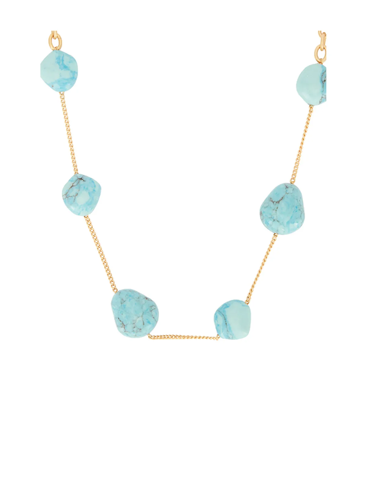Cult Gaia ANDIE ネックレス - Teal,Metallic Gold. - 画像2