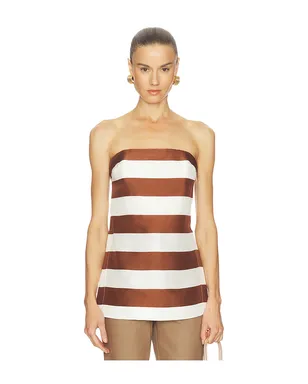 Cult Gaia RHETT トップ - Brown,White. - サムネイル2