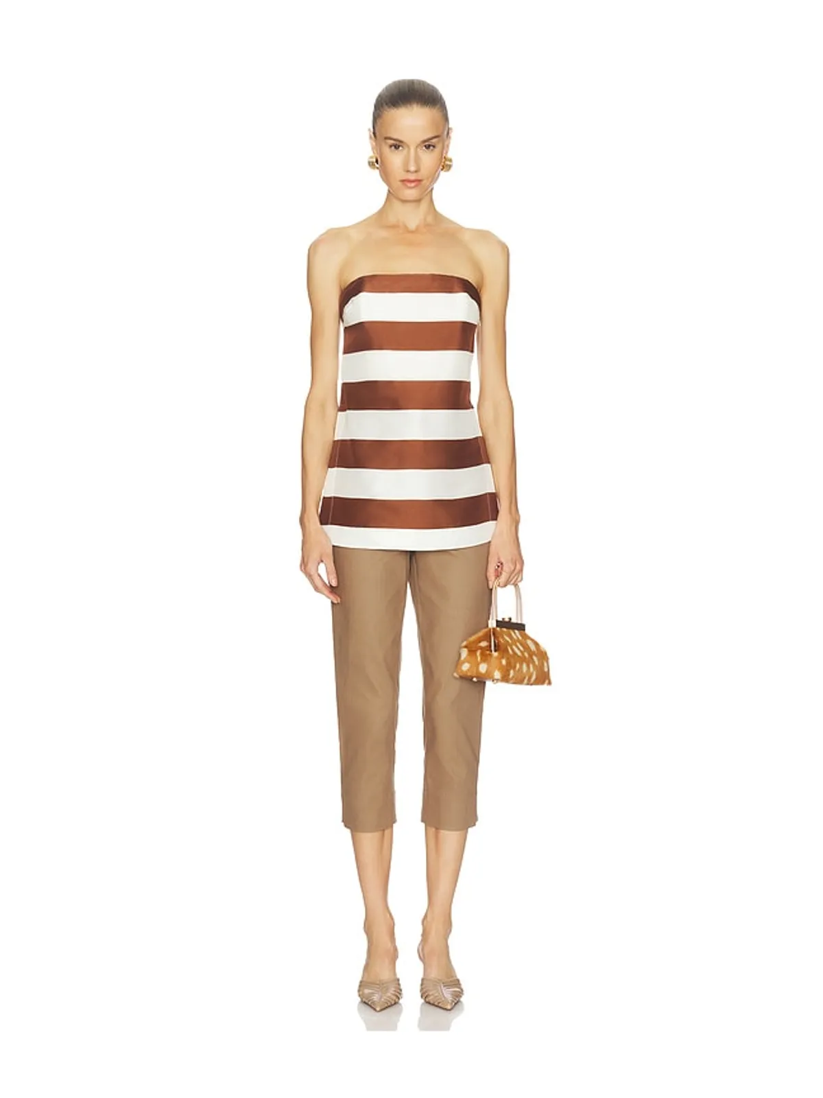 Cult Gaia RHETT トップ - Brown,White. - 画像4