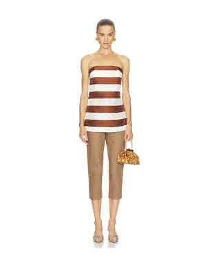 Cult Gaia RHETT トップ - Brown,White. - サムネイル4