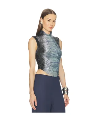 Cult Gaia TARAJI トップ - Navy, Baby Blue. - サムネイル2