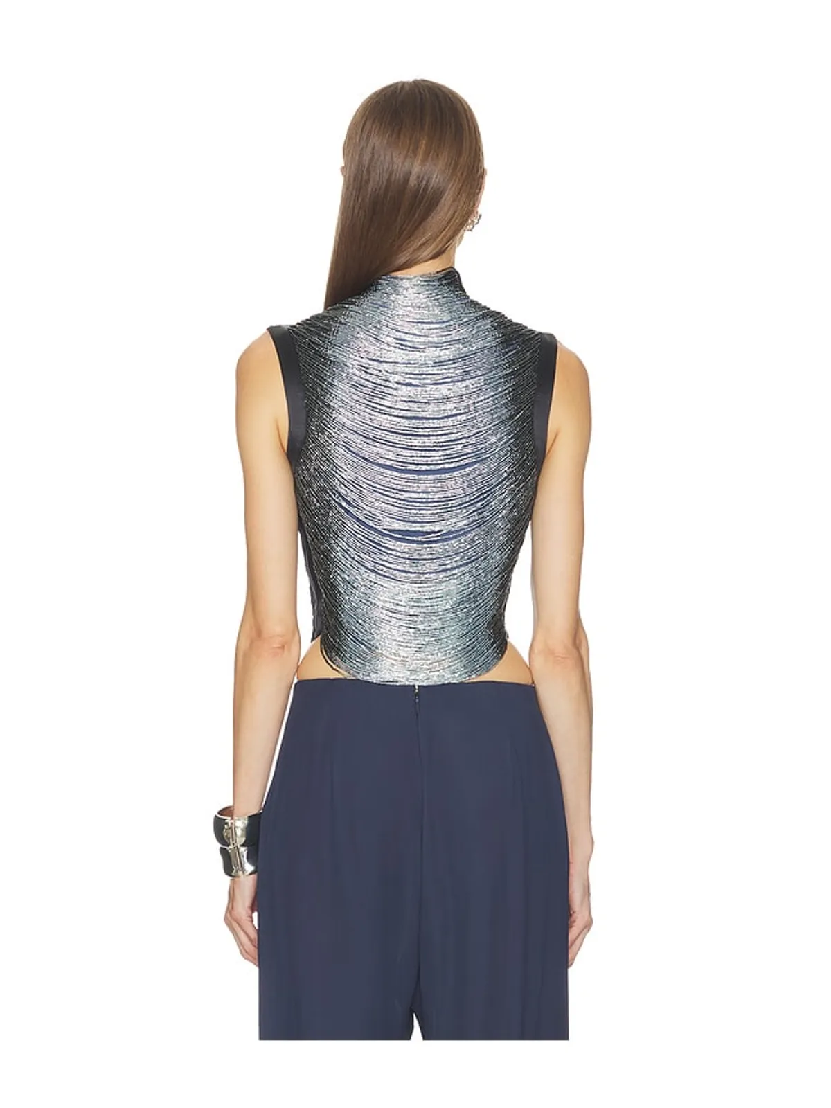 Cult Gaia TARAJI トップ - Navy, Baby Blue. - 画像3