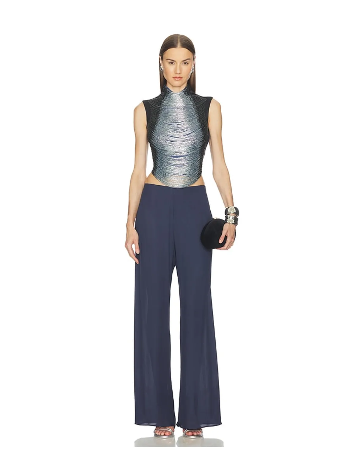 Cult Gaia TARAJI トップ - Navy, Baby Blue. - 画像4
