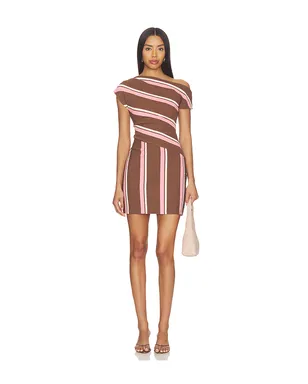 Curaae by Elliatt CADY ミニドレス - Brown,Pink. - サムネイル1