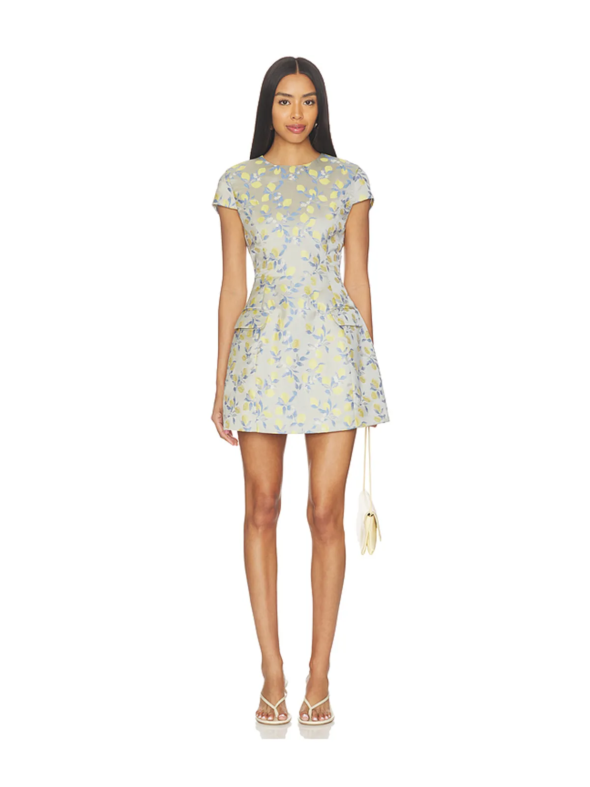 Curaae by Elliatt ANNIE ミニドレス - Light Grey,Yellow. - 画像1