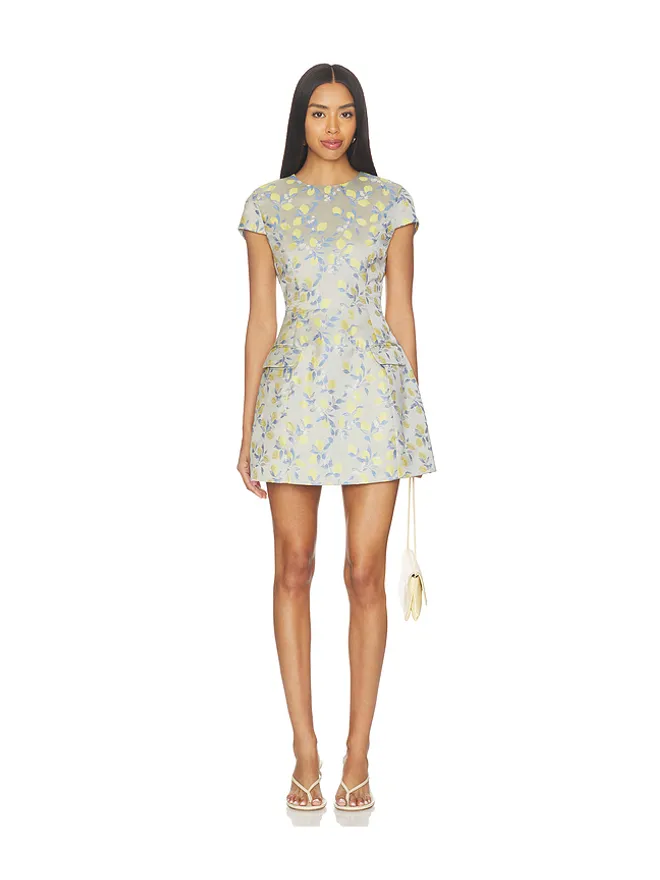 Curaae by Elliatt Curaae by Elliatt ANNIE ミニドレス - Light Grey,Yellow.の商品画像