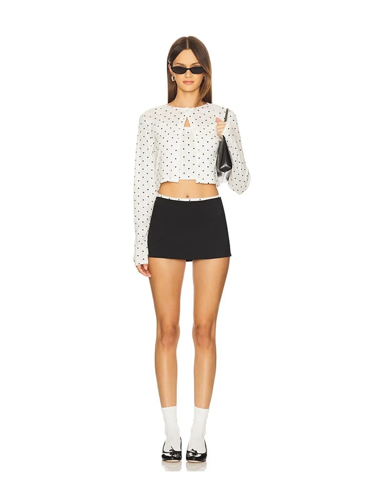 CUUP POINTELLE カーディガン - White,Black. - 画像5