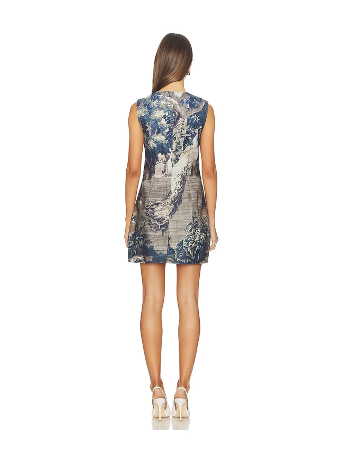 Courtney Zheng デニムミニドレス - Navy,Neutral. - 画像3