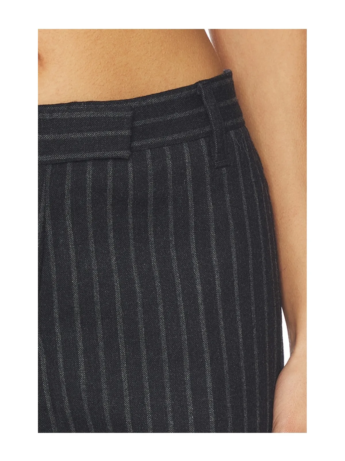 Courtney Zheng Stefan Chalkstripe Wool Pants - Navy,Grey. - 画像6