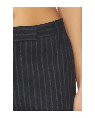 Courtney Zheng Stefan Chalkstripe Wool Pants - Navy,Grey. - サムネイル6