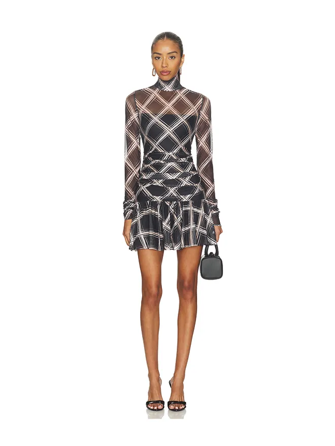 Amanda Uprichard Amanda Uprichard RUMI ドレス - Black,Blush.の商品画像