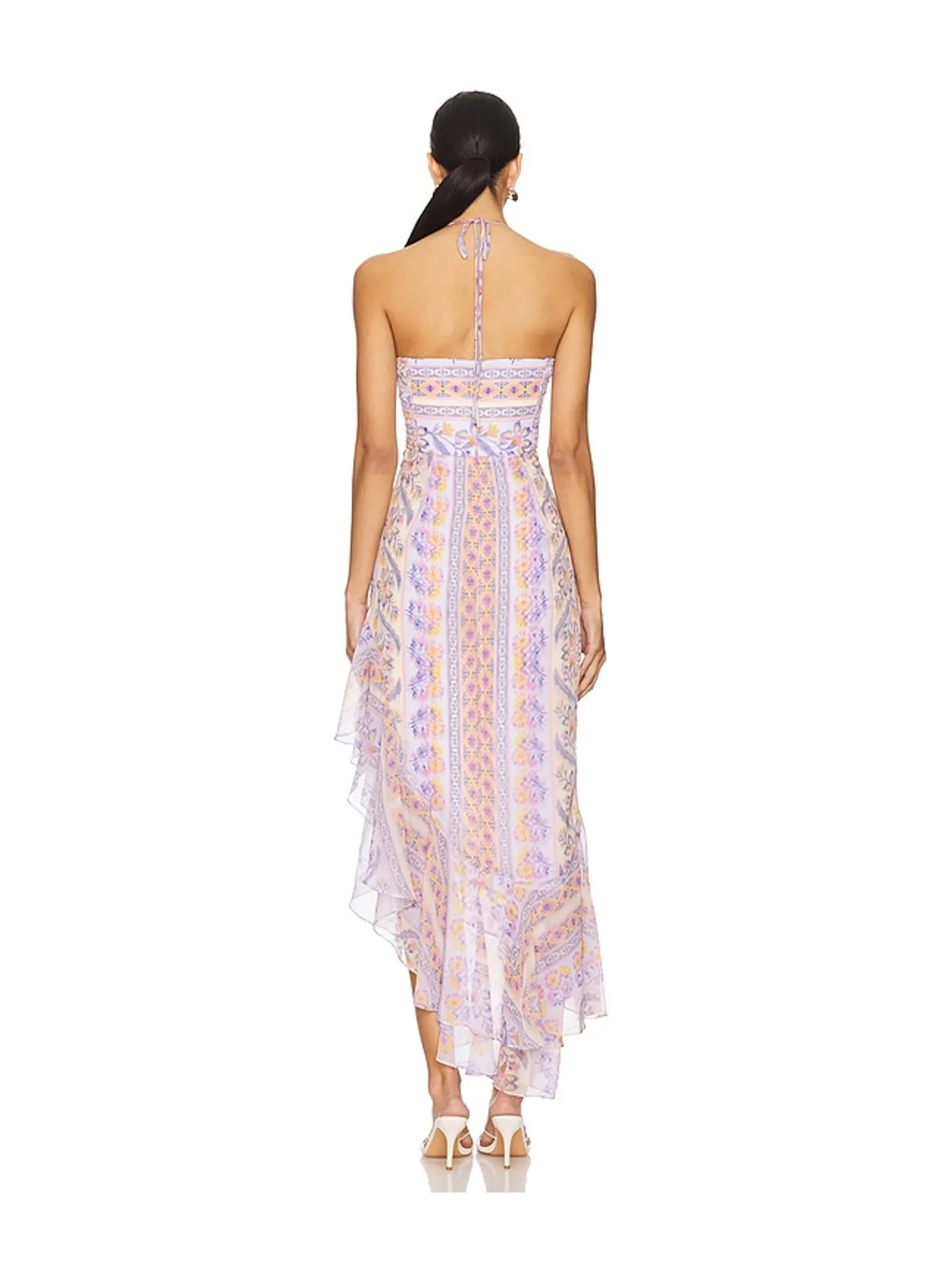 Amanda Uprichard DRESS ハイロードレス - Lavender,Coral. - 画像4