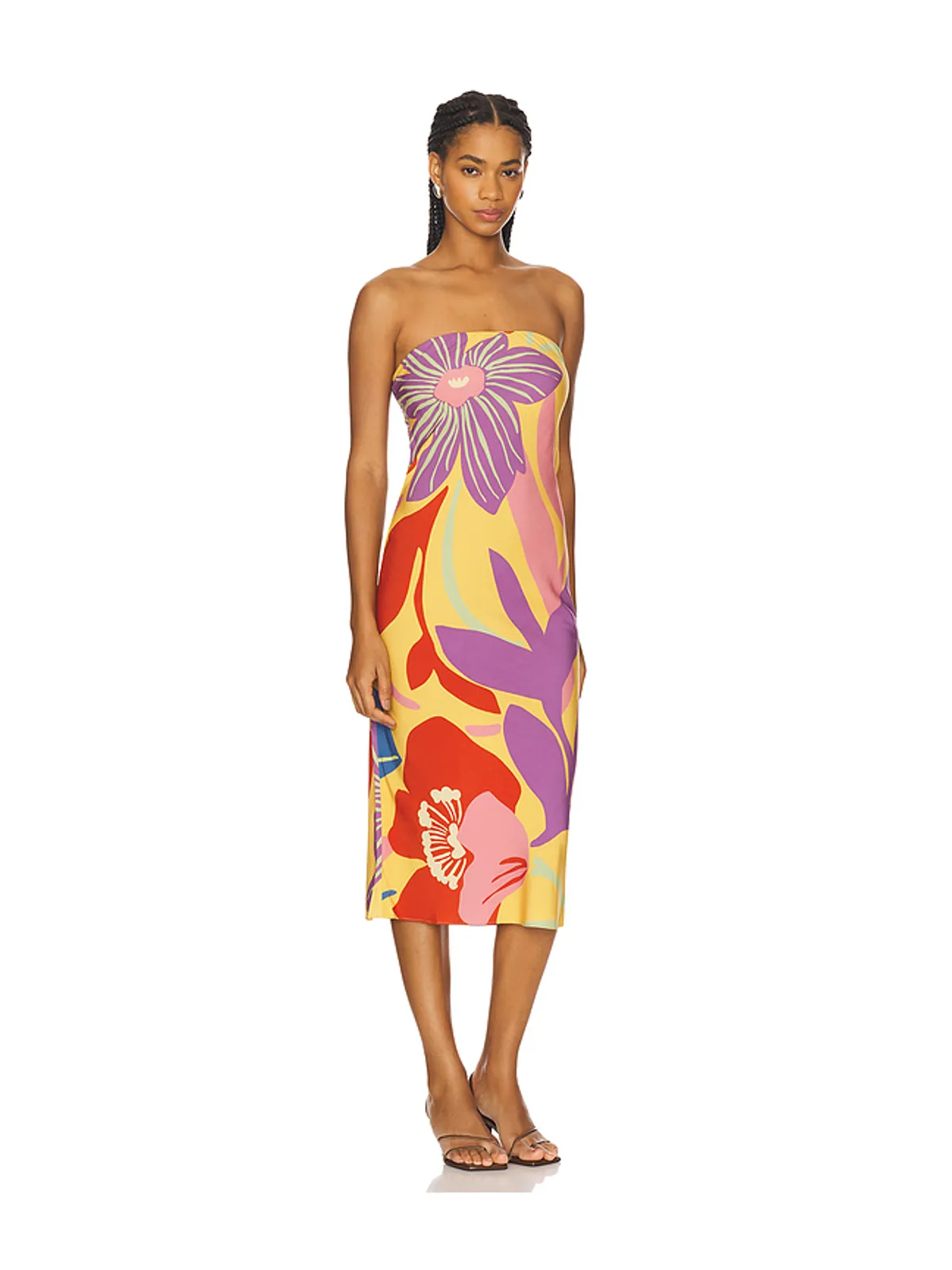 Amanda Uprichard SHIRAN ドレス - Yellow,Purple. - 画像2
