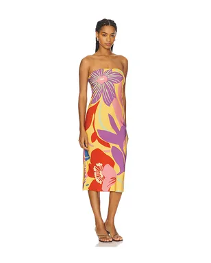 Amanda Uprichard SHIRAN ドレス - Yellow,Purple. - サムネイル2
