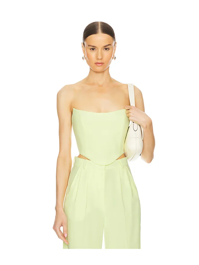 Amanda Uprichard Amanda Uprichard SABINE クロップトップの商品画像