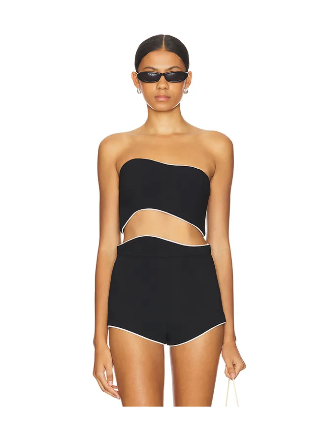 Amanda Uprichard Amanda Uprichard ADRIENNE クロップトップの商品画像