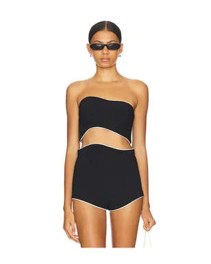 Amanda Uprichard ADRIENNE クロップトップ - サムネイル1