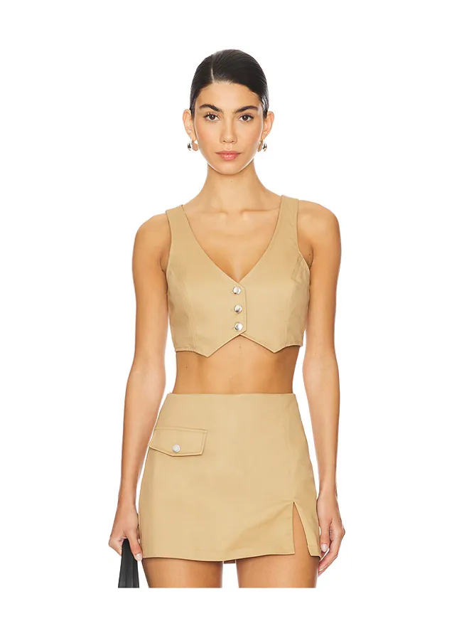 Amanda Uprichard Amanda Uprichard ETHAN クロップベストの商品画像