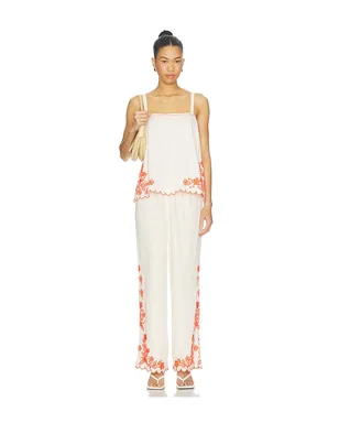 Amanda Uprichard CORALINE トップ - Cream,Orange. - サムネイル4