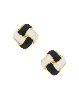 Amber Sceats CARAQUET スタッズイヤリング - Black, White. - サムネイル1