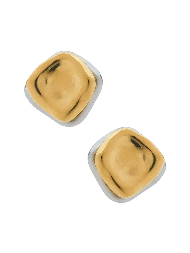 Amber Sceats Amber Sceats ZYLAN スタッズイヤリング - Metallic Gold,Metallic Silver.の商品画像