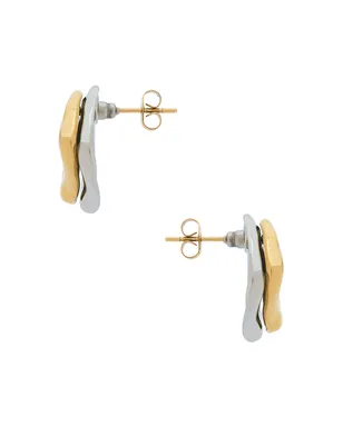 Amber Sceats ZYLAN スタッズイヤリング - Metallic Gold,Metallic Silver. - サムネイル2