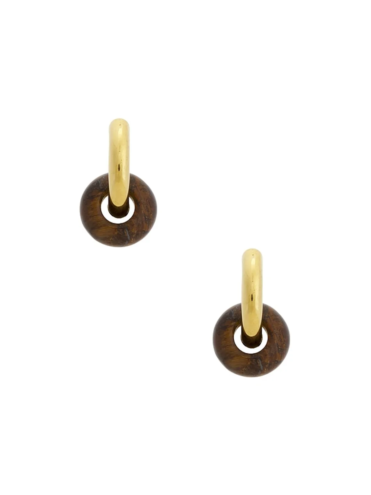 ANNI LU GLAZED DONUT フープ - Brown,Metallic Gold. - 画像3