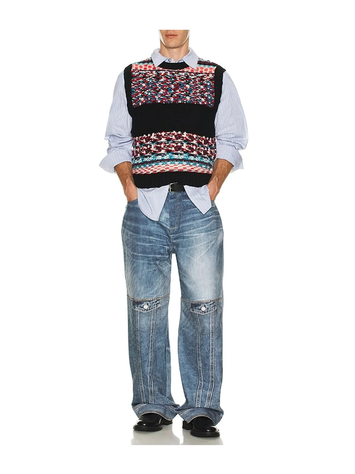 Andersson Bell Nordic Crew Neck Vest - 画像3