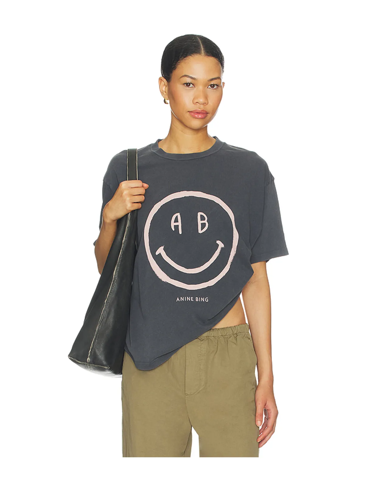 ANINE BING Cade Tee Smiley - 画像1