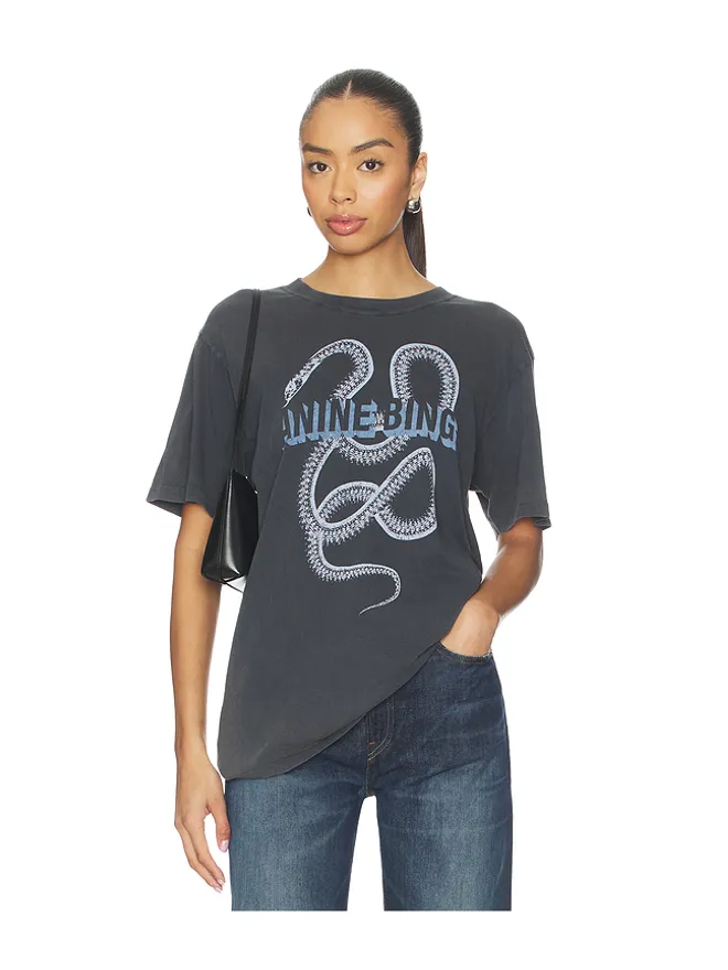ANINE BING ANINE BING LILI スネークTシャツの商品画像