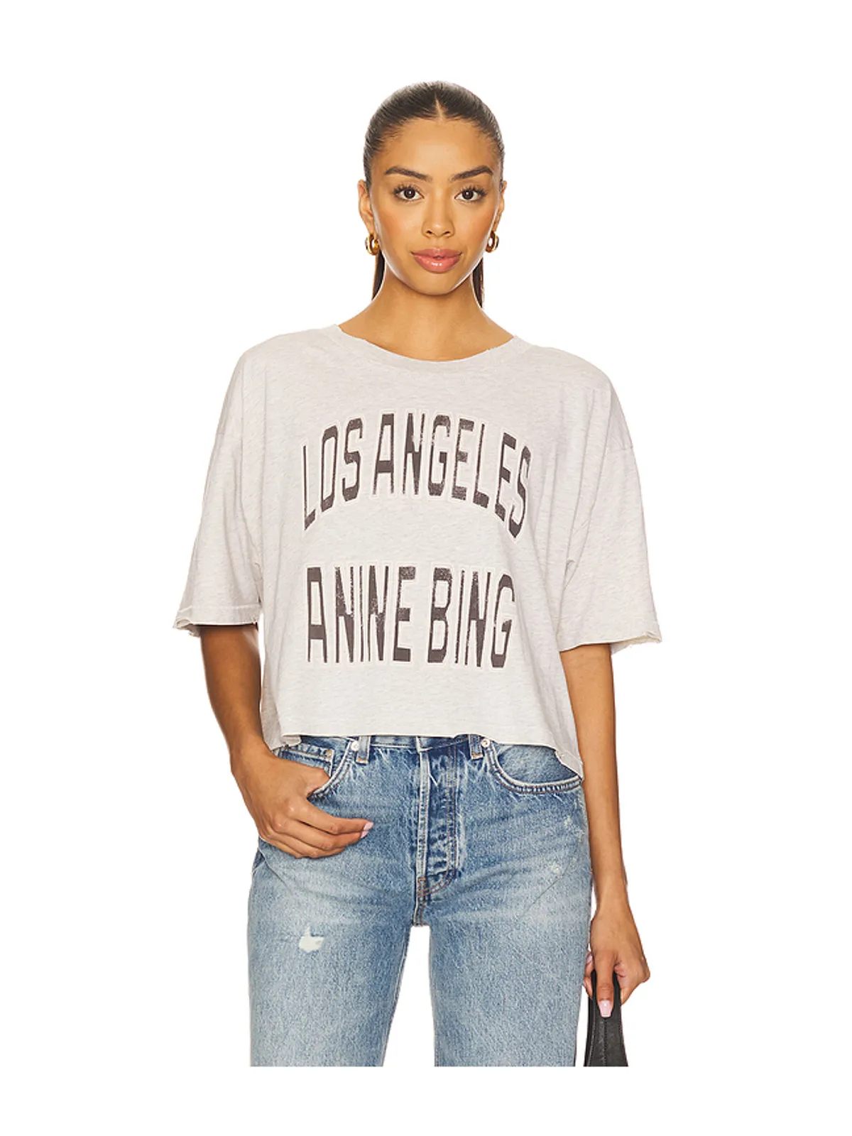 ANINE BING JOHNNY クロップTシャツ - 画像1