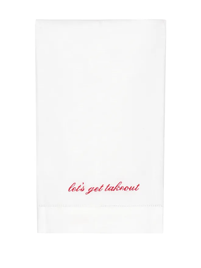 Abbode Abbode LET?S GET TAKEOUT TEA TOWEL LET?S GET テイクアウトティータオルの商品画像